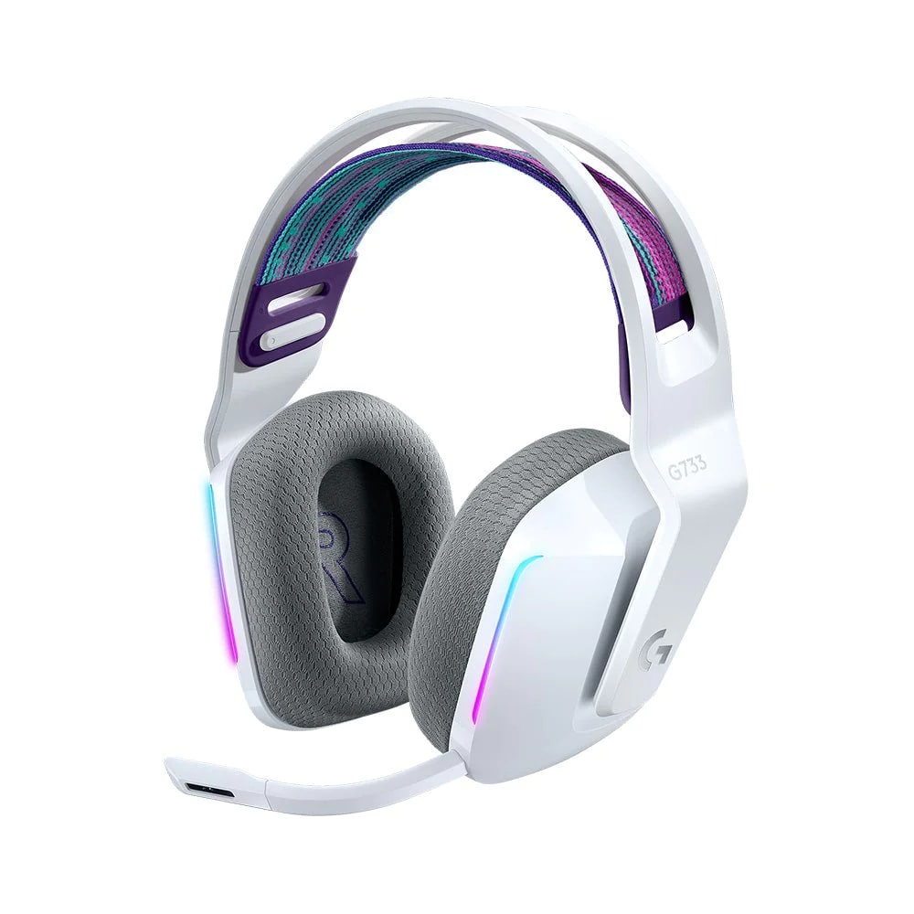 【Logitech 羅技】G733 RGB炫光無線電競耳機麥克風_時尚白