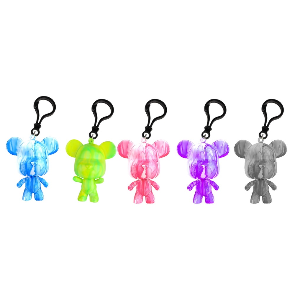 【樂彩森林】大頭流體熊DIY吊飾 (隨機出貨) 6PCS