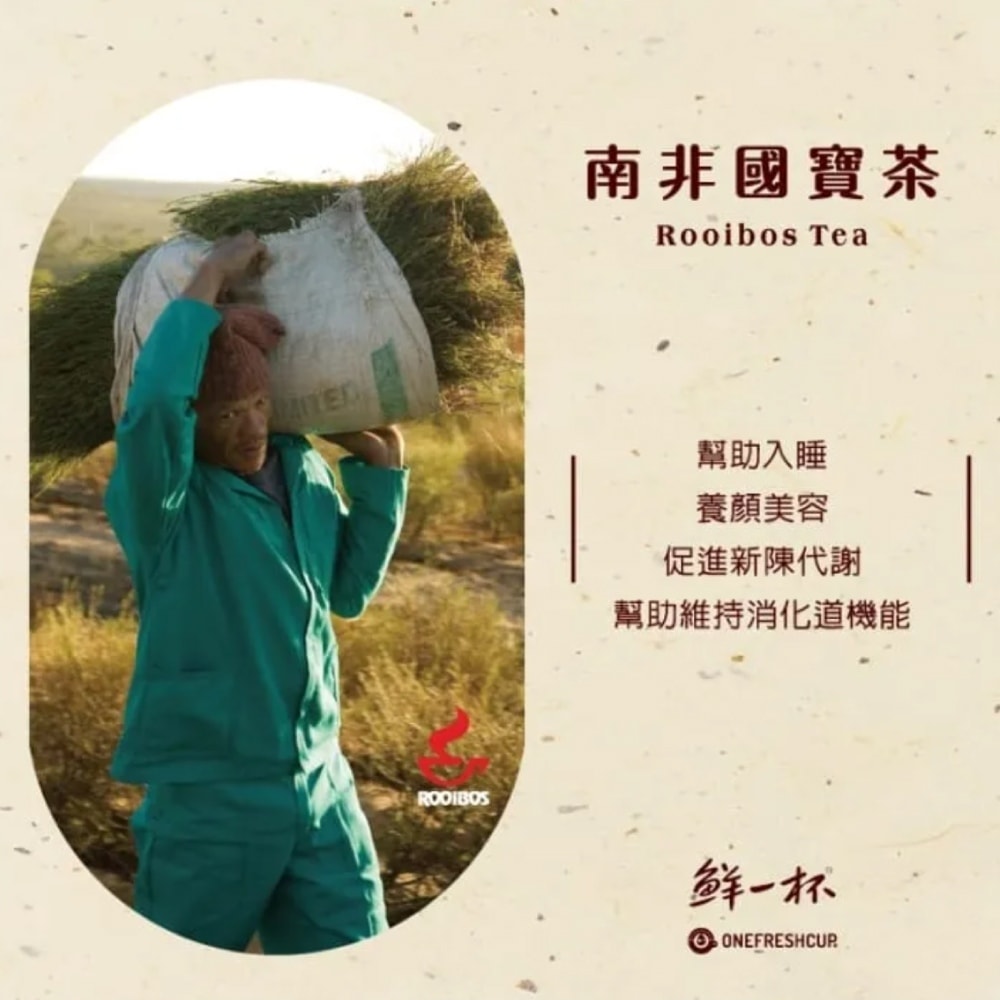 【鮮一杯】南非國寶茶茶包-南非國寶茶原味x4盒(2.5gx50入)
