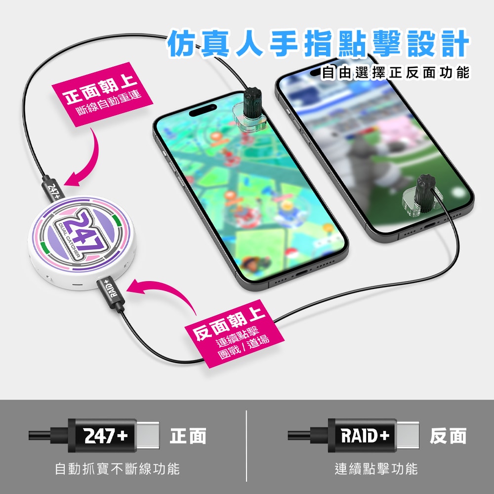 【PhotoFast】247 Dual Catcher 雙帳抓寶神器[抓寶&打團]輔助道具