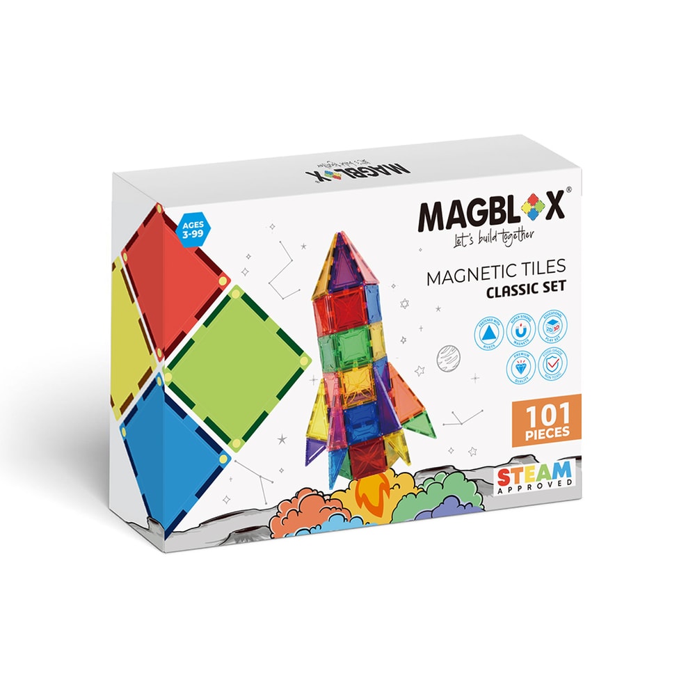 【MAGBLOX】美學磁力片 繽紛經典組101 pcs