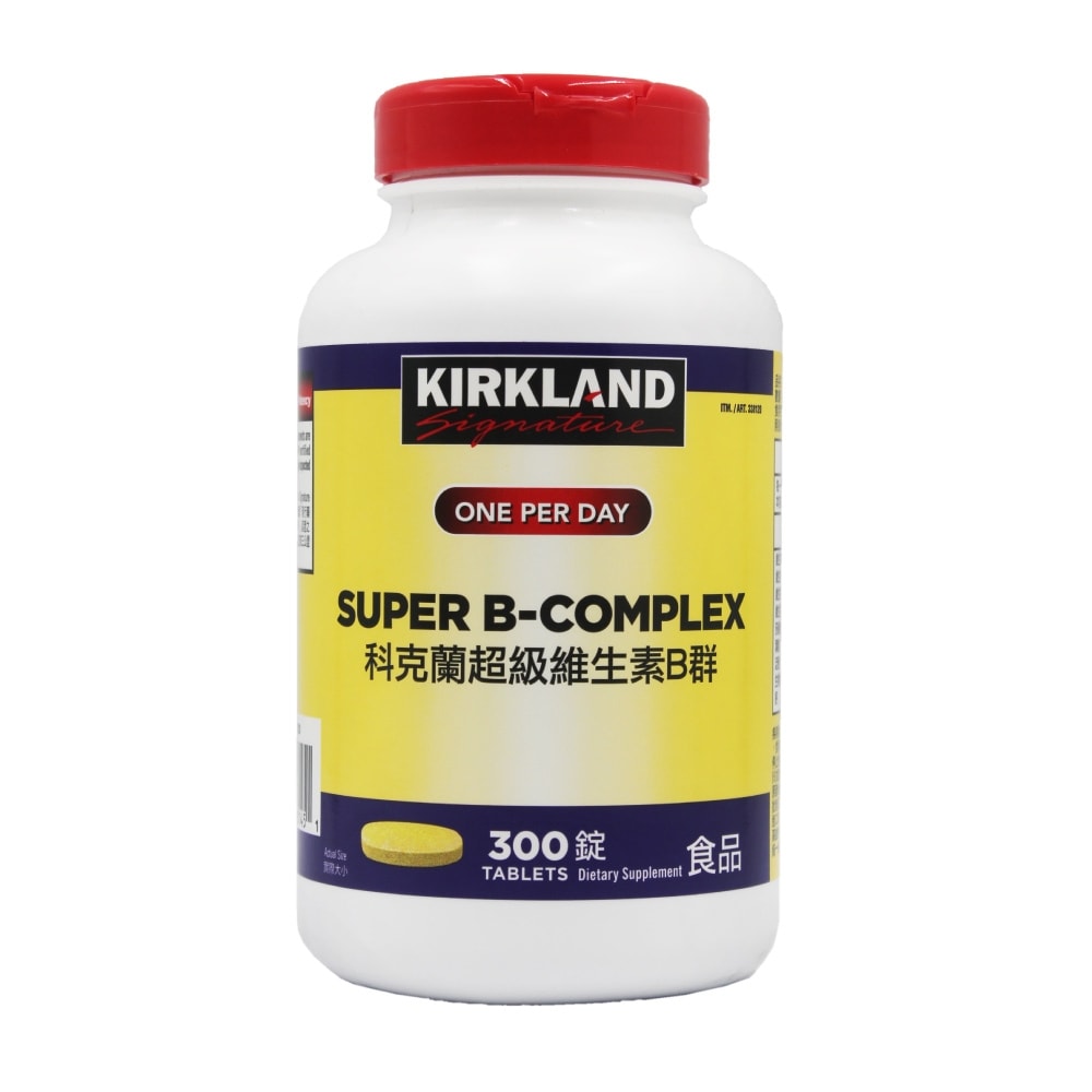 【Kirkland Signature 科克蘭】超級維生素B群(300錠)x1瓶