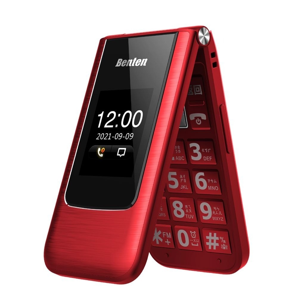 【Benten 奔騰】F62 Plus/F62+ TYPE-C 雙螢幕 4G 摺疊按鍵式手機 老人機【時尚外觀 拉絲設計】