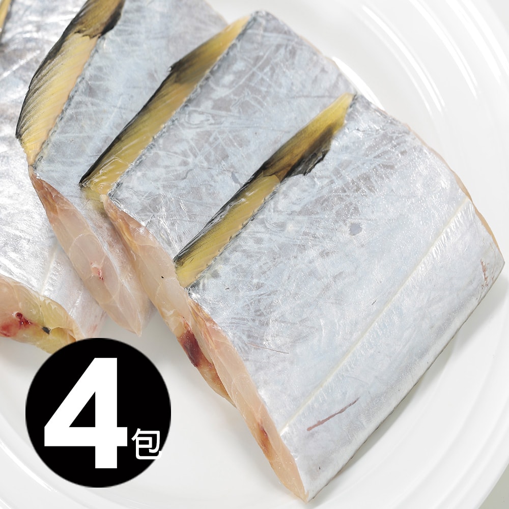 【華得水產】野生厚切特大白帶魚4包組(300g/包)