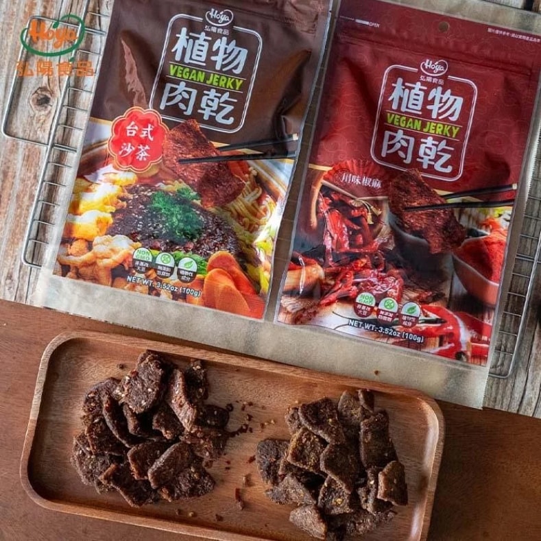 【Hoya 弘陽食品】植物肉乾100g/包(任選10包)－台式沙茶/川味椒麻