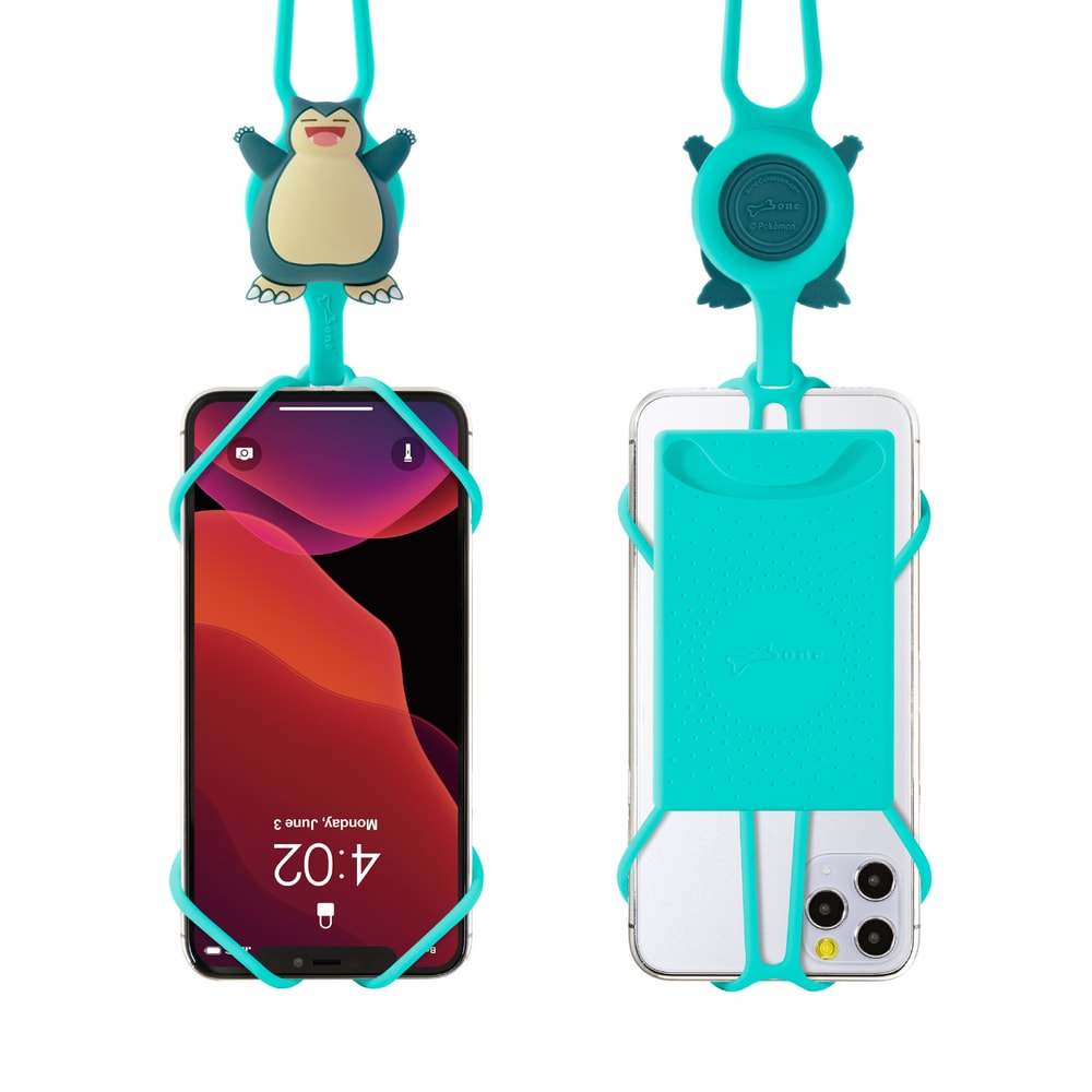 【BONE】寶可夢頸掛手機綁2代-卡套版 -皮卡丘/伊布/卡比獸