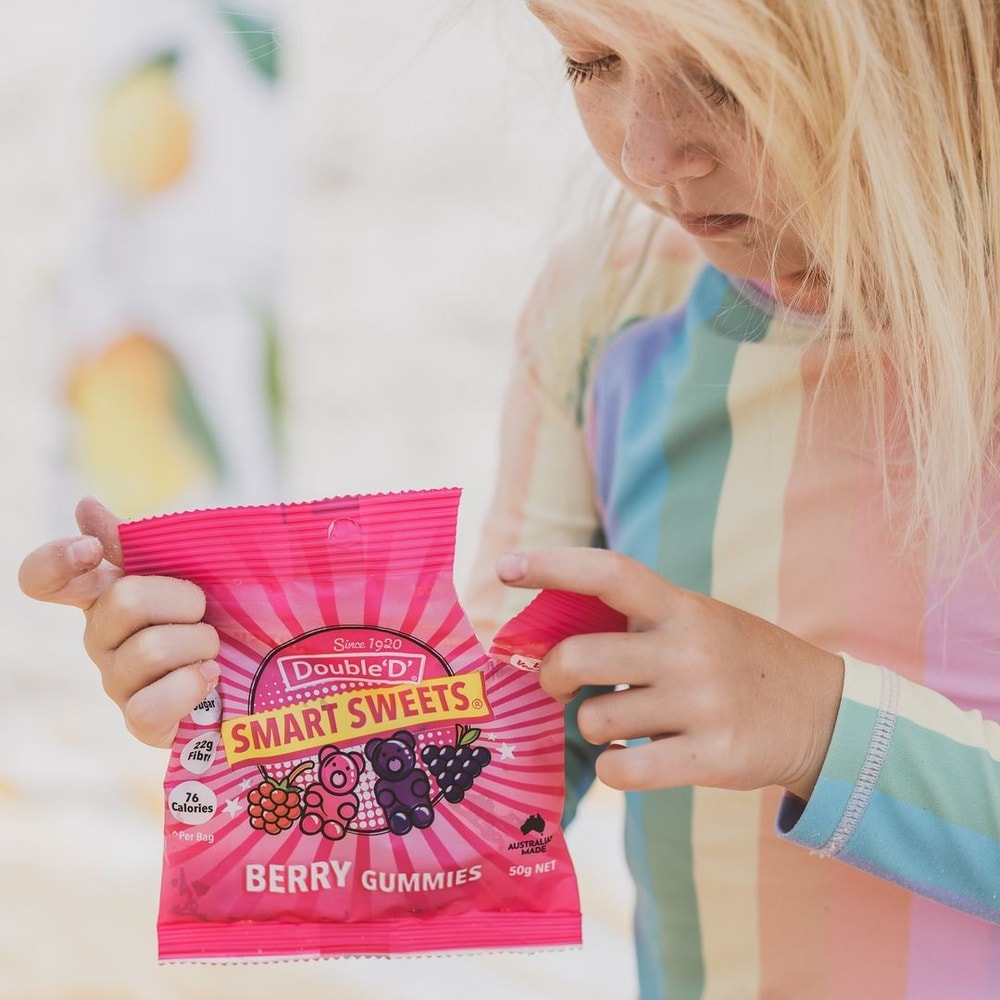 【澳洲DoubleD】無糖全素高纖軟糖—綜合莓果（50g）