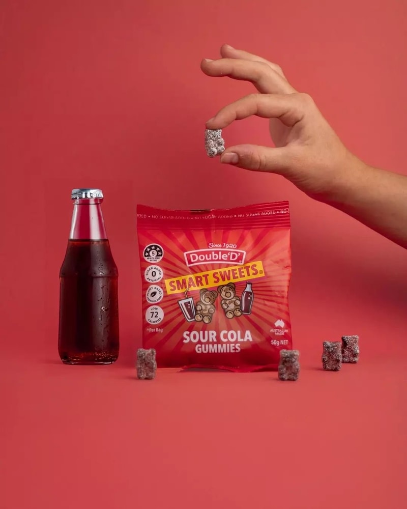 【澳洲DoubleD】無糖全素高纖軟糖—酸可樂(50g)