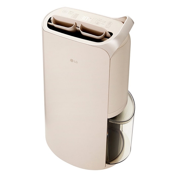 【LG 樂金】Puricare™ 雙變頻除濕機 - 19公升｜Objet Collection® (奶茶棕) MD191QCE0