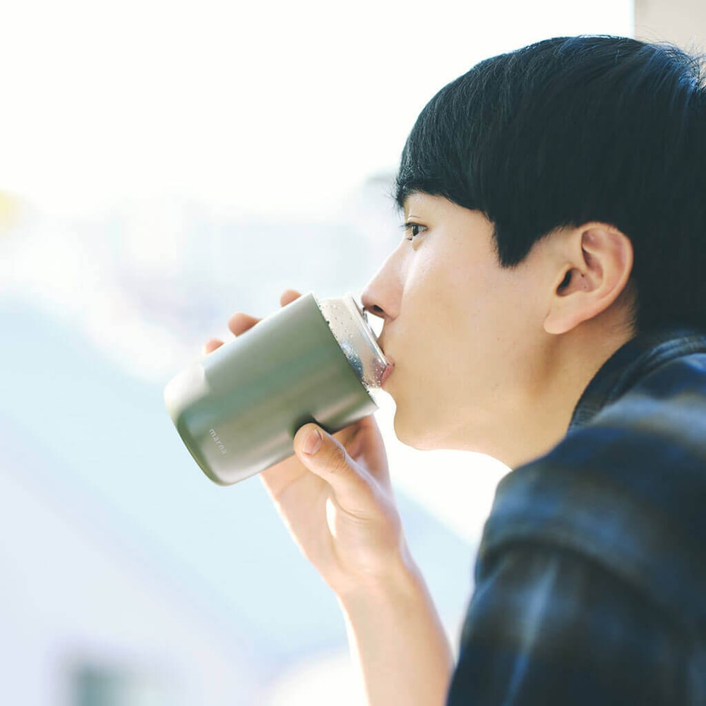 【MARNA】日本Cocuri 2in1易開罐保溫隨行杯/咖啡杯/露營杯350ml(原廠總代理)