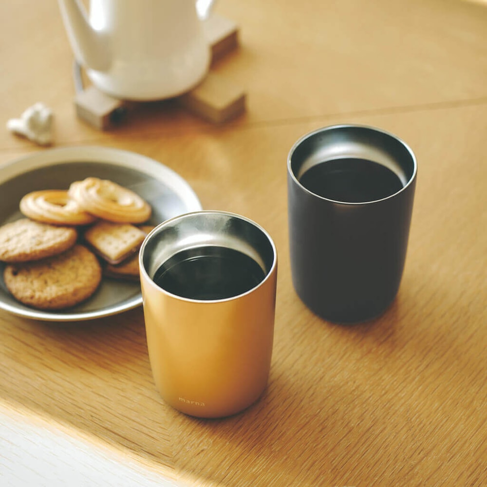 【MARNA】日本Cocuri 2in1易開罐保溫隨行杯/咖啡杯/露營杯350ml(原廠總代理)