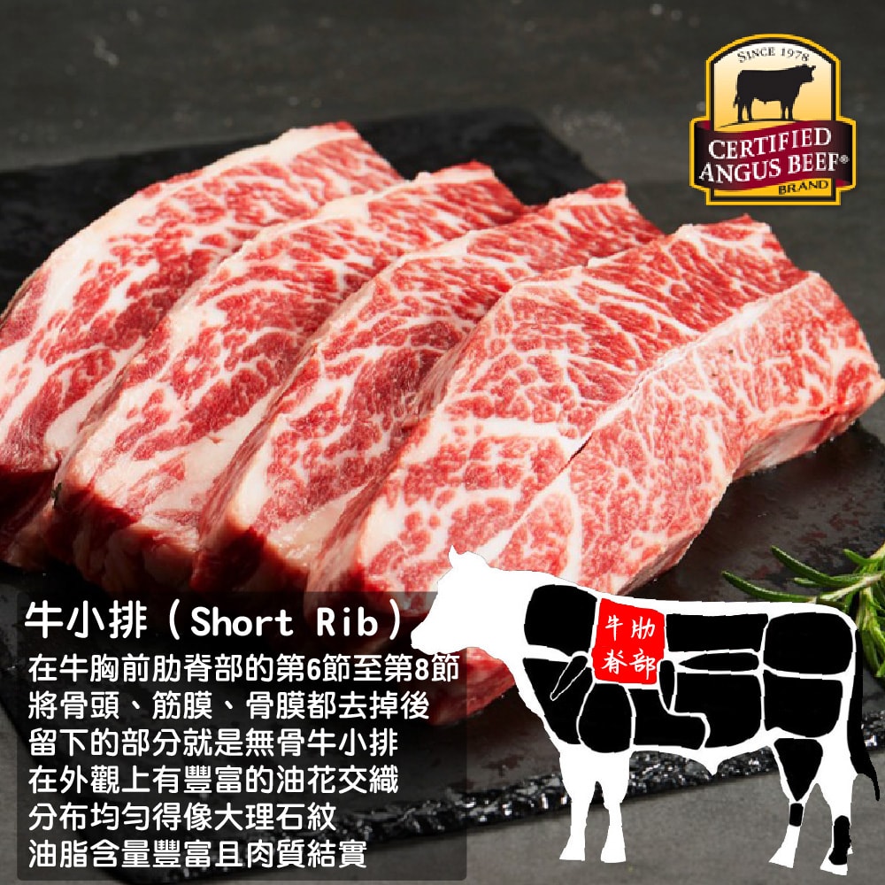 【帥哥魚海鮮】熟成無骨牛小排1片組