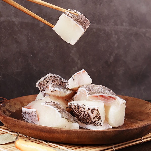 【梓官區漁會】頂級鑽石龍虎斑魚丁200g/包，共5包