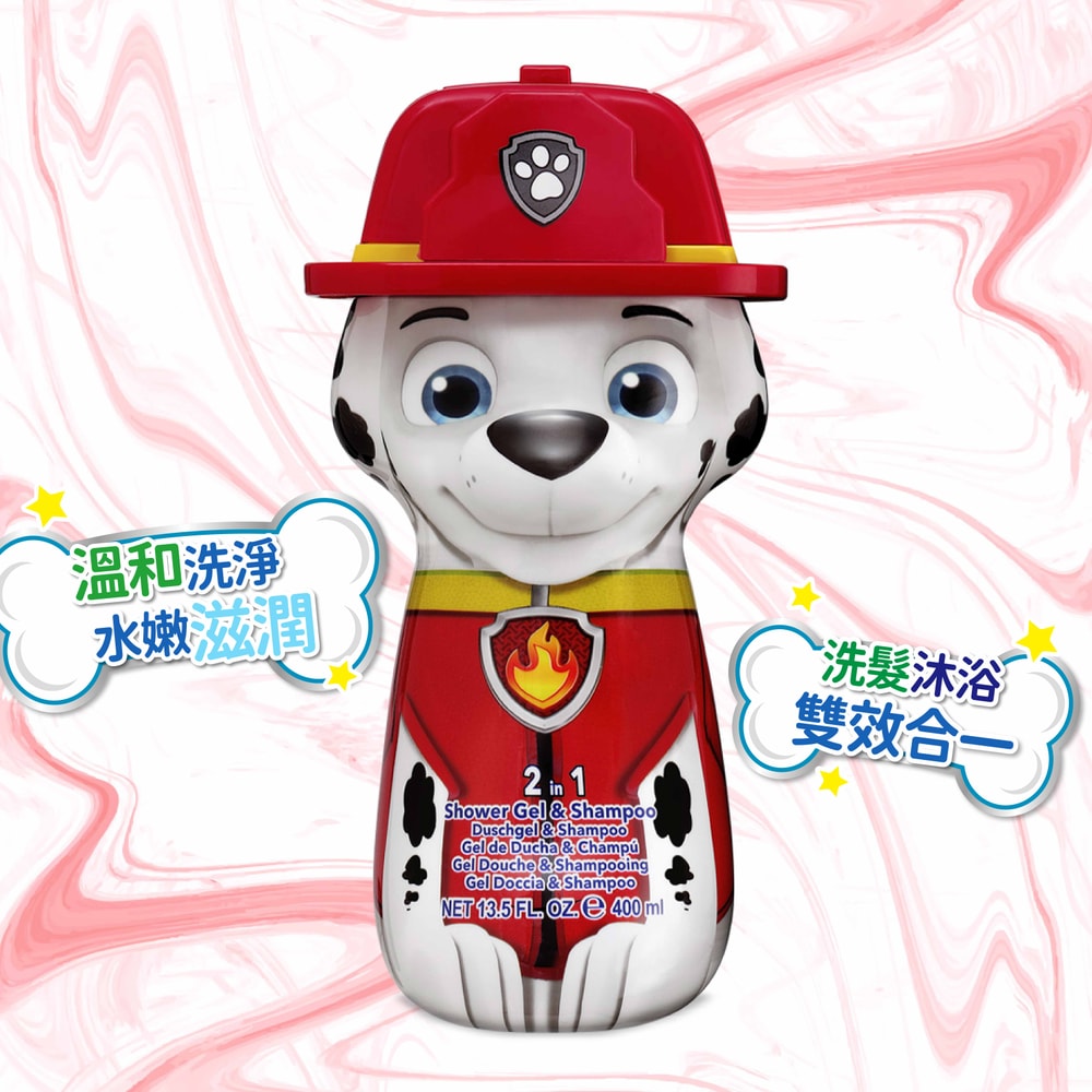 【paw patrol 汪汪隊立大功】消防員毛毛 2合1沐浴洗髮精 400ml