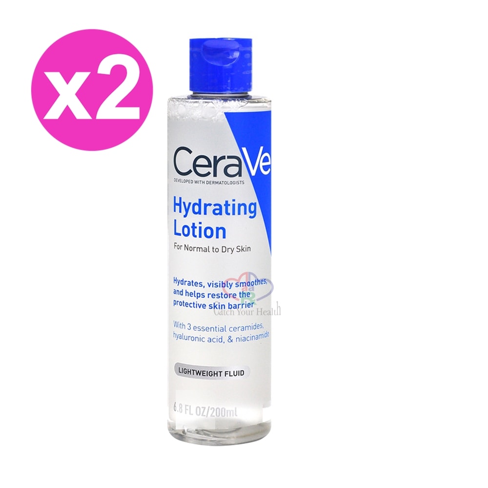【CeraVe 適樂膚】全效極潤修護精華水 200ml/2瓶