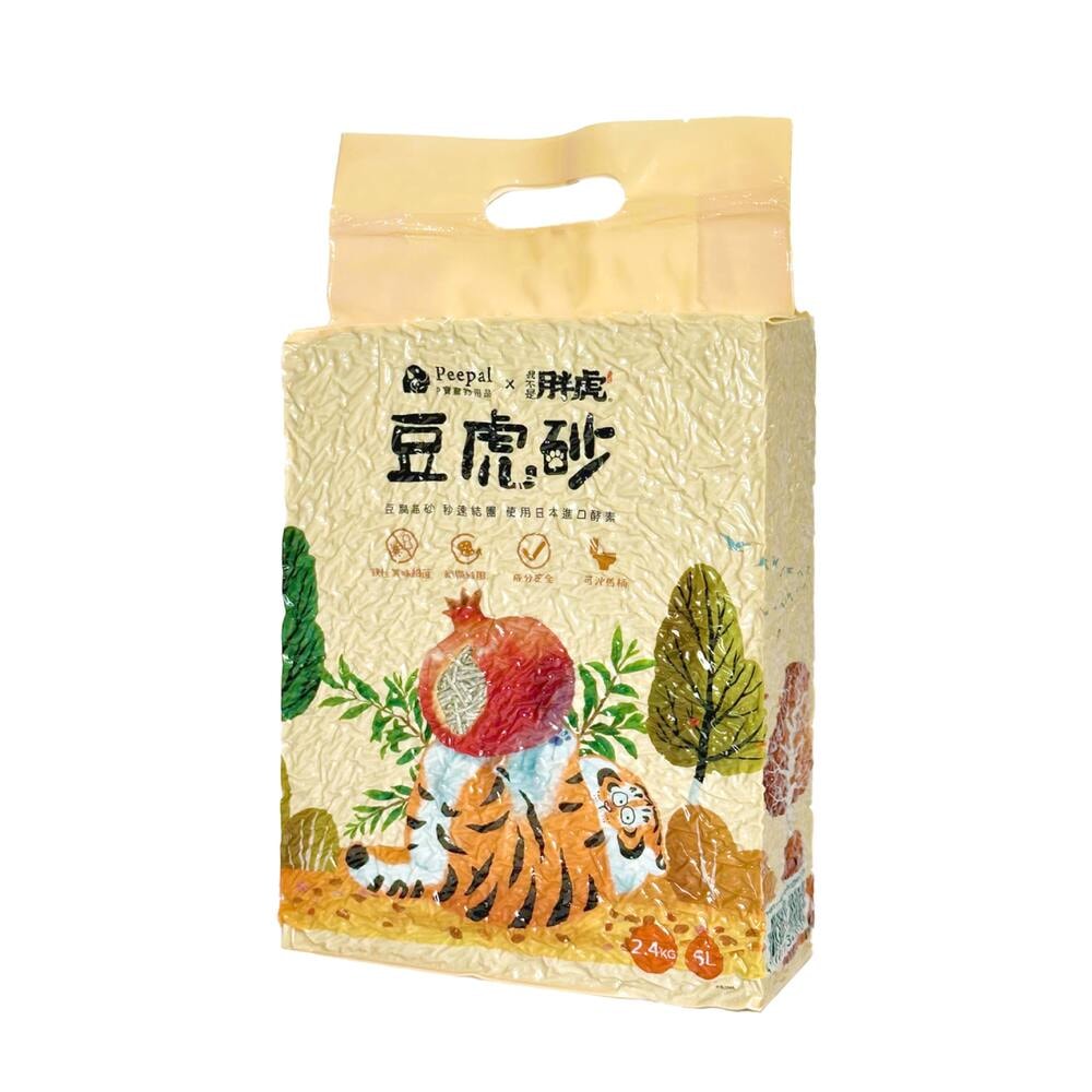 【Peepal X 我不是胖虎】豆虎砂(豆腐貓砂)2.4kg/6L  1箱(6入)