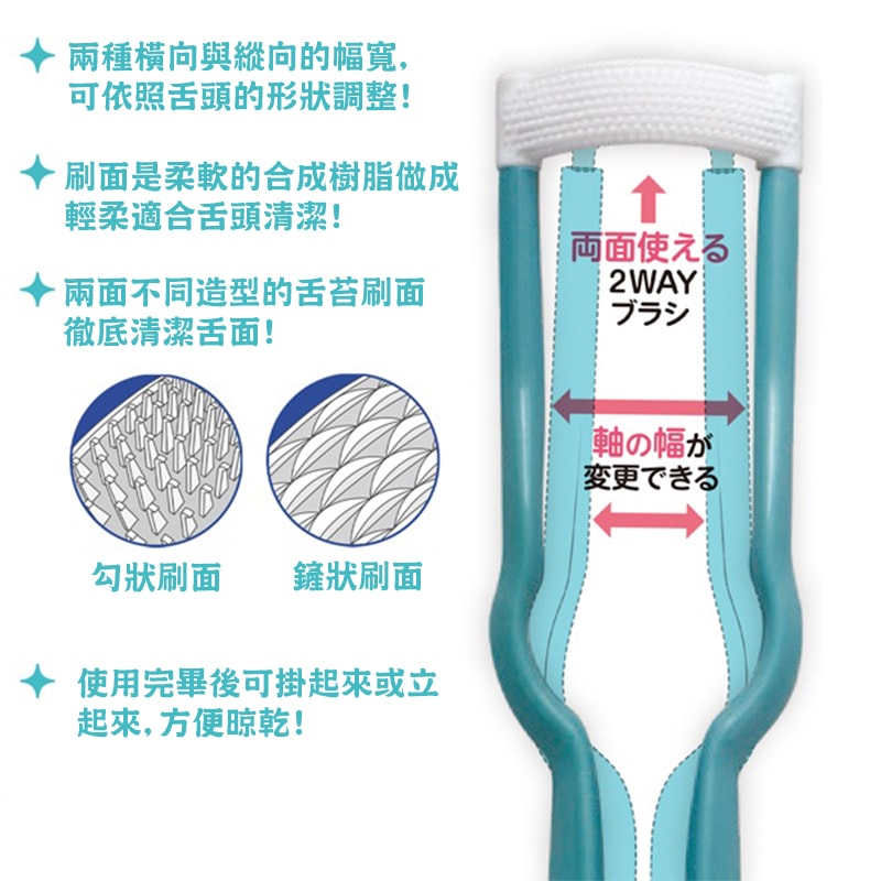 【NEO】日本 可調整幅寬 2刷面 舌苔清潔刷 刮舌刀 刮舌板 舌苔刷