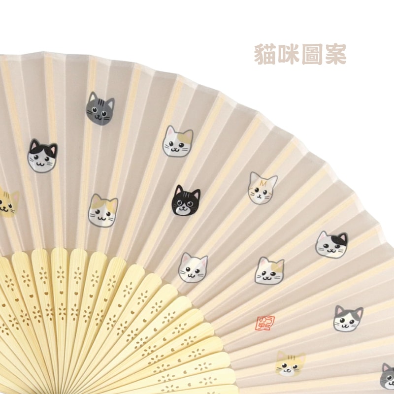 【田中箸店】日本 貓咪 / 狗狗 可愛圖案 手扇 扇子 日本手扇 日本扇子