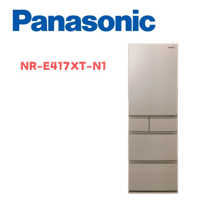 【Panasonic 國際牌】NR-E417XT-N1 406公升日製五門變頻冰箱 香檳金(含基本安裝)
