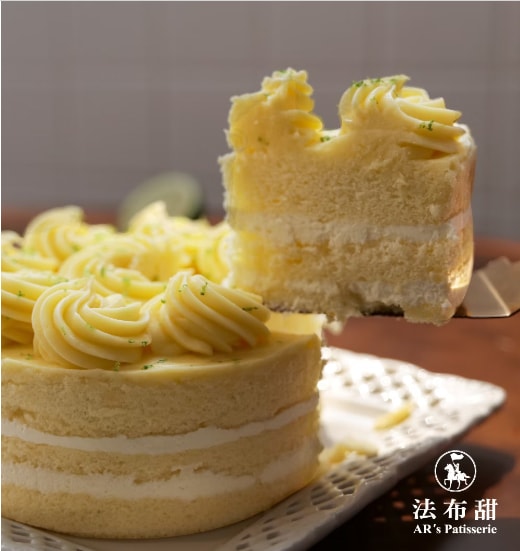 【法布甜】檸檬玫瑰花6吋蛋糕(4盒組)