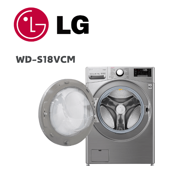 【LG 樂金】WD-S18VCM 18公斤蒸氣蒸洗脫烘滾筒洗衣機 洗衣18公斤+烘衣10公斤 星辰銀(含基本安裝)