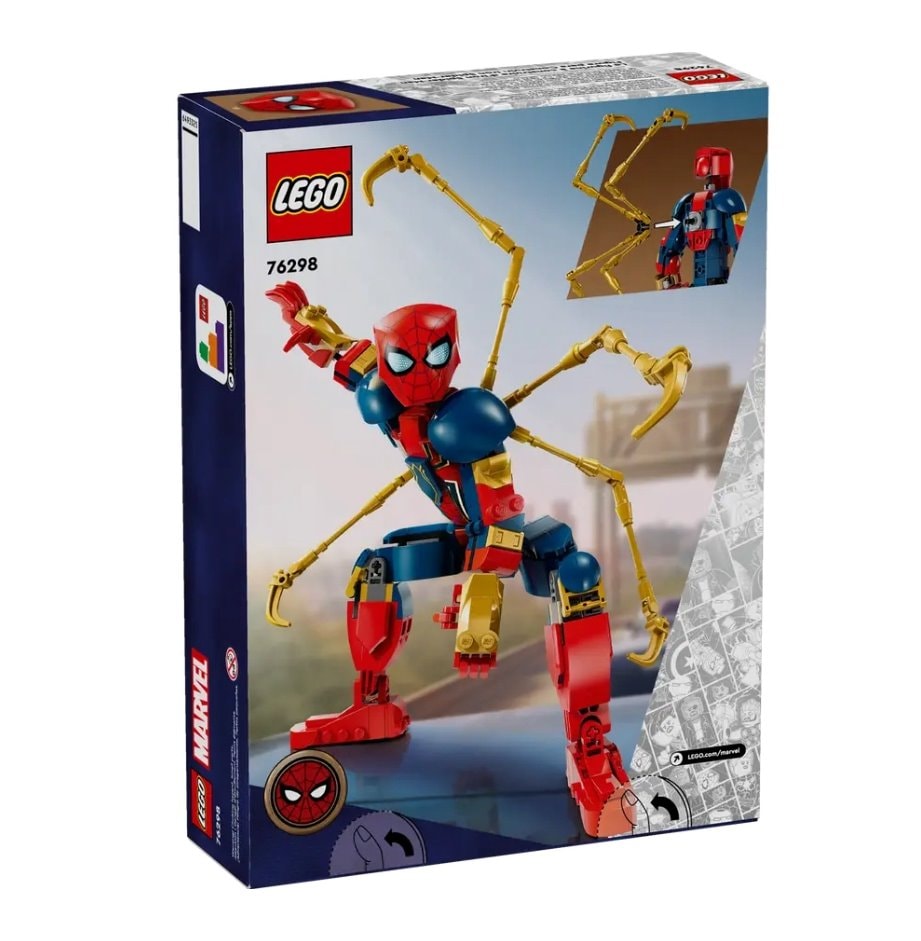 【LEGO 樂高】磚星球〡 76298 漫威系列 鋼鐵蜘蛛人 Iron Spider-Man Construction Figure