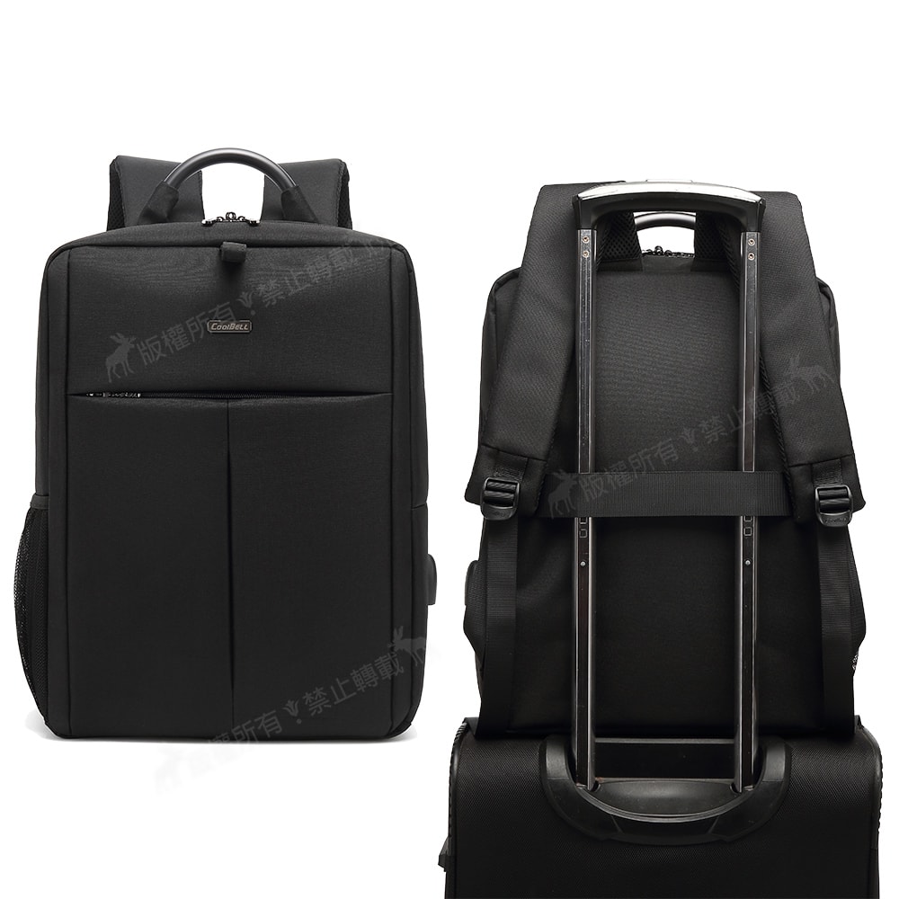 【J.S.優品】15.6吋 通勤日常 防潑水MacBook學生書包 上班族平板筆電後背包