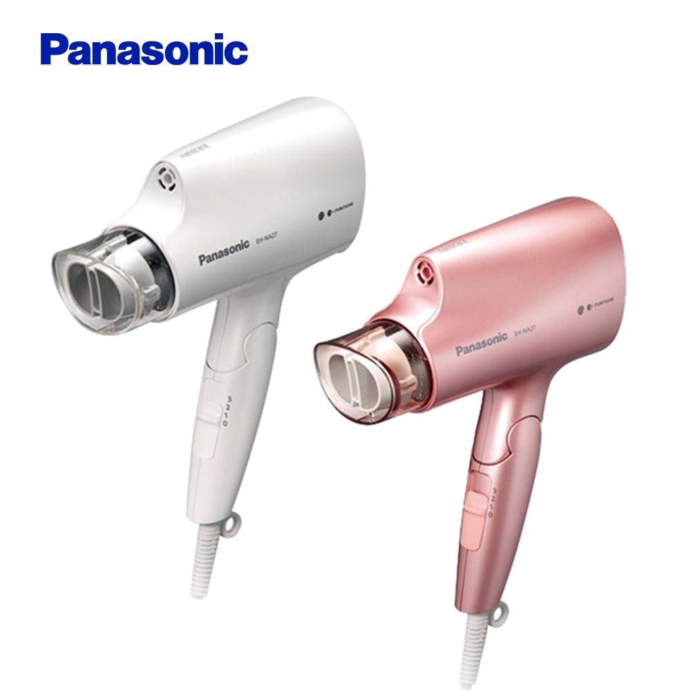 【Panasonic 國際牌】奈米水離子三段溫控折疊式吹風機 EH-NA27-W -
