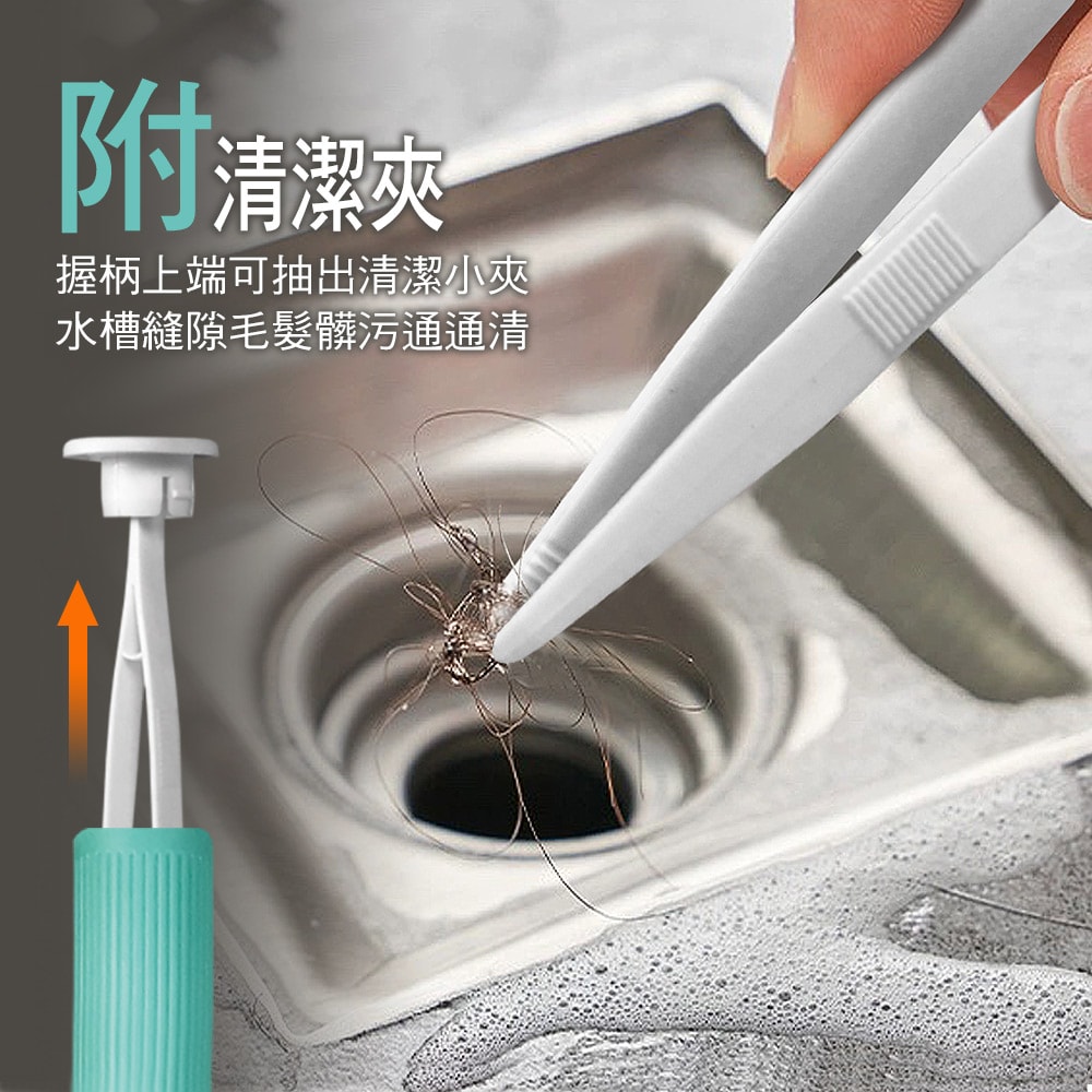 【家簡塵除】潔淨拋棄式馬桶刷補充包(1桿1座42片拋棄式替換刷頭)