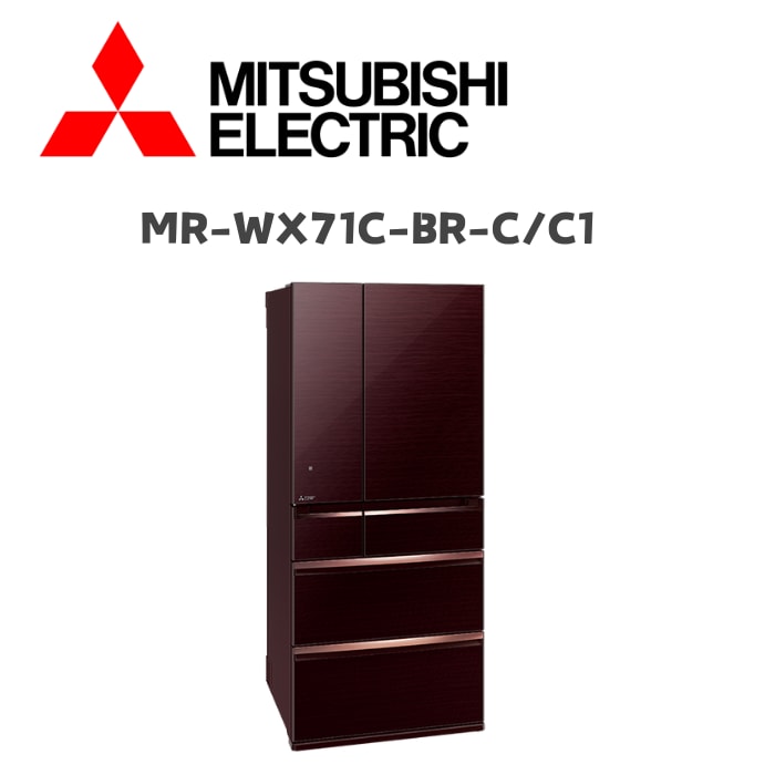 【MITSUBISH三菱電機】MR-WX71C-BR-C/C1 705公升 日製六門變頻冰箱 水晶棕(含基本安裝)
