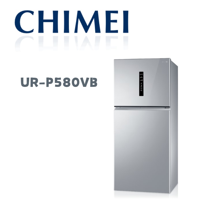 【CHIMEI 奇美】UR-P580VB 580公升變頻二門冰箱 典雅銀(含基本安裝)