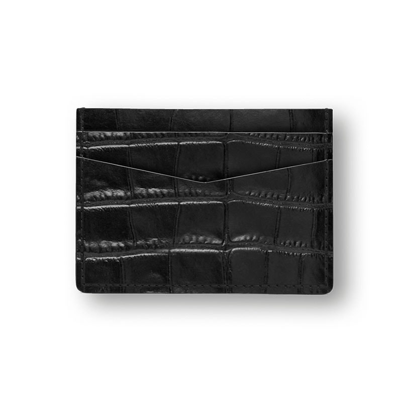 【Golden Concept】Croco Embossed 鱷魚紋壓花皮革卡夾 卡片夾