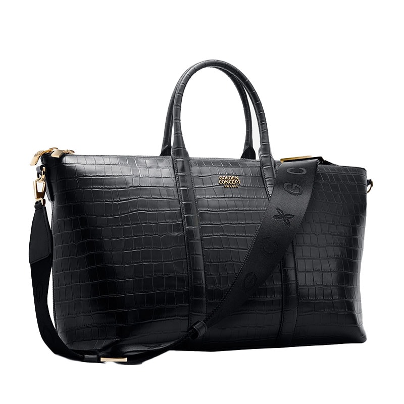 【Golden Concept】Croco Embossed 鱷魚紋壓花皮革旅行包 行李袋