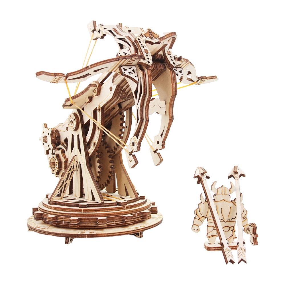 【Robotime】重型攻城弩-3D木質益智模型KW401(公司貨)