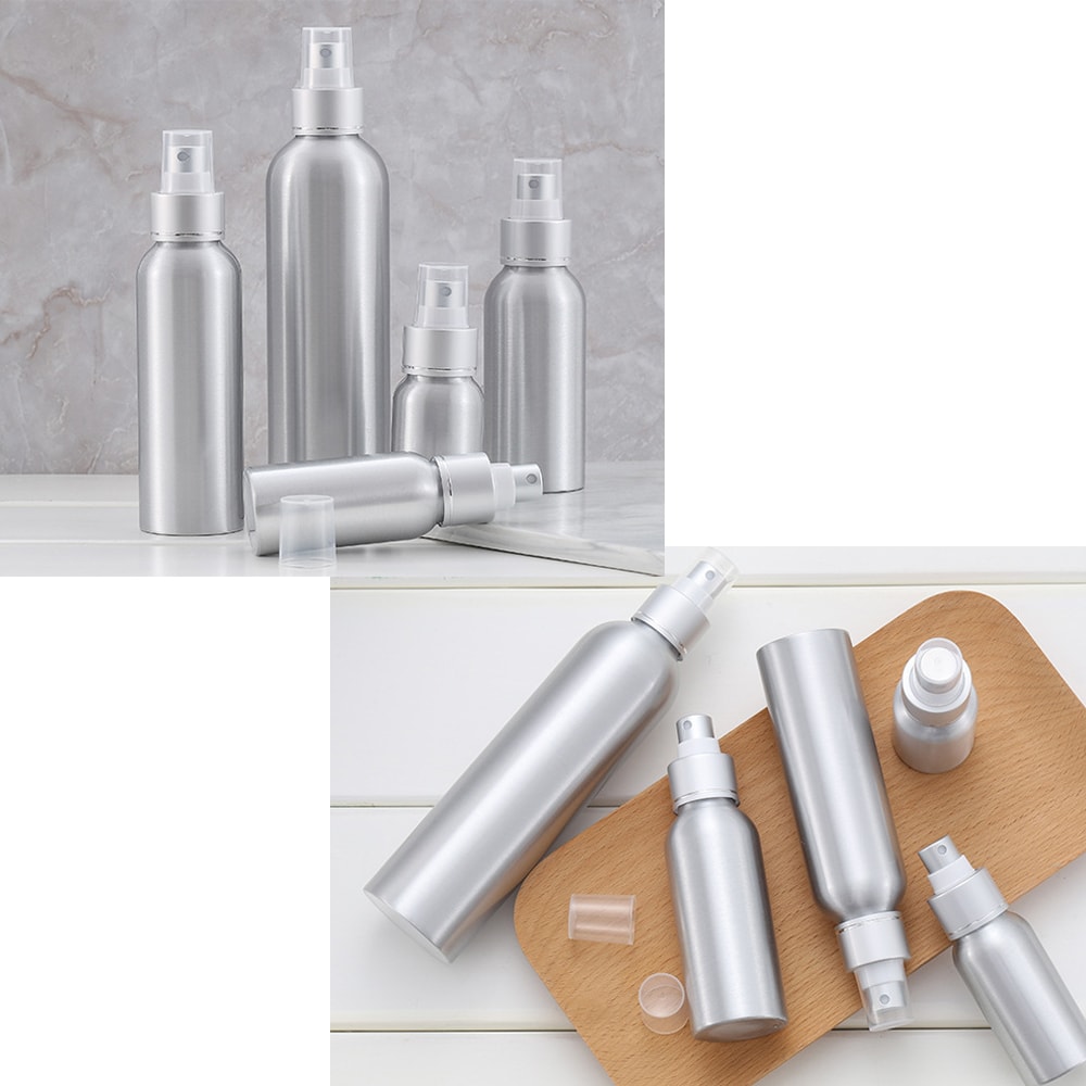 【ANDZEN】安得仁 100ml 5入/組 電化鋁 鋁製噴瓶 鋁製噴霧瓶 鋁瓶 噴霧瓶 噴瓶 鋁瓶 鋁噴 精油瓶 分裝瓶 量杯 分裝罐