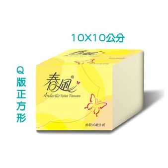 【春風】春風 抽取式 衛生紙 Q版 【正方形】250抽X48入/箱【商品可投馬桶，易溶不堵塞】宅購省 箱購宅配免運