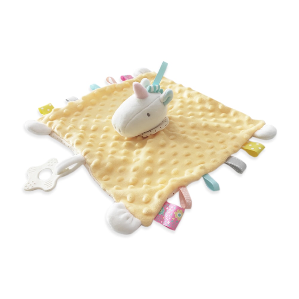 【Ocean Baby】可愛動物捏捏安撫巾(寶寶玩具/安撫/抓握練習/觸感刺激/學習/玩具/新生兒/彌月禮)