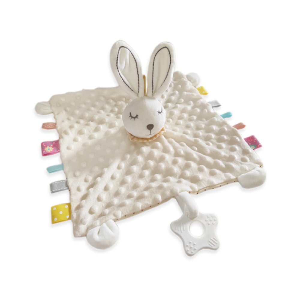 【Ocean Baby】可愛動物捏捏安撫巾(寶寶玩具/安撫/抓握練習/觸感刺激/學習/玩具/新生兒/彌月禮)