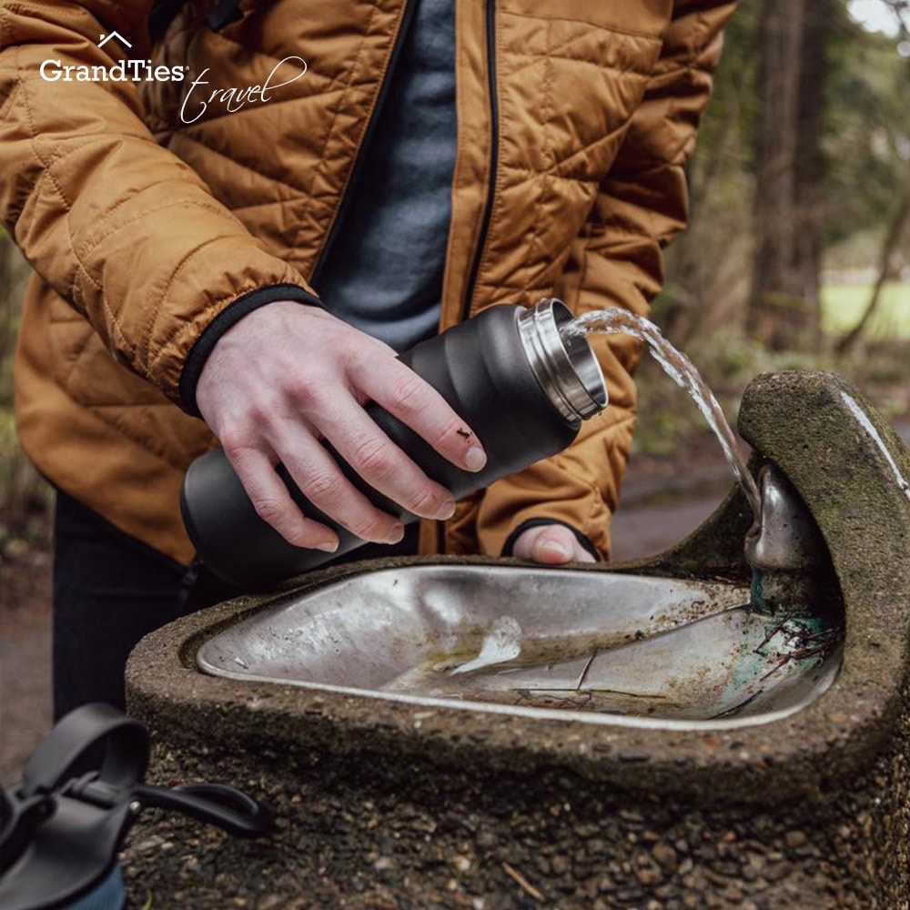 【GrandTies】雙蓋寬口709ML真空不鏽鋼保溫瓶/保溫杯