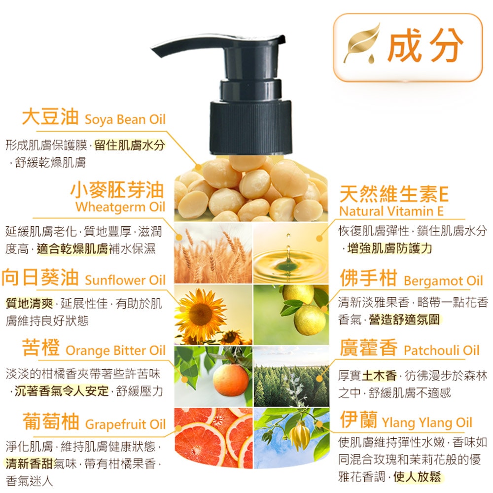 【ANDZEN】安得仁 複方按摩油/按摩精油160ml(壓力釋放) 天然 草本