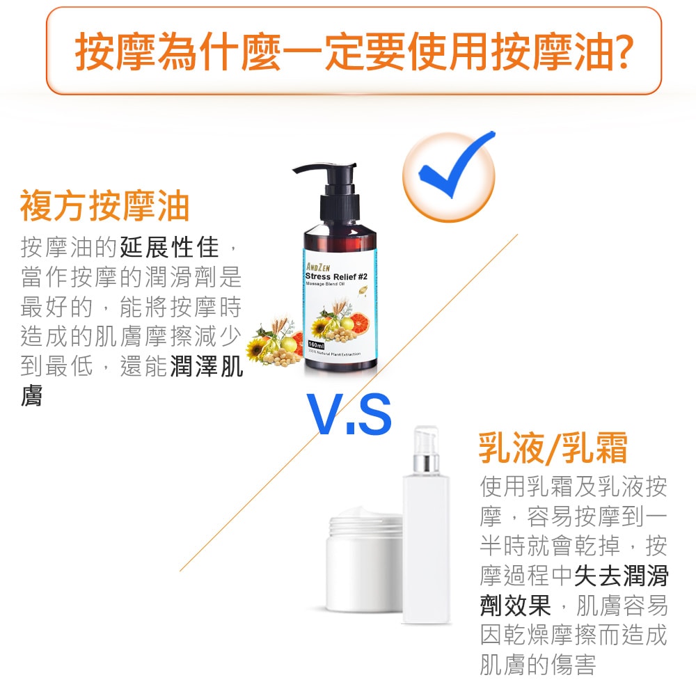 【ANDZEN】安得仁 複方按摩油/按摩精油160ml(壓力釋放) 天然 草本