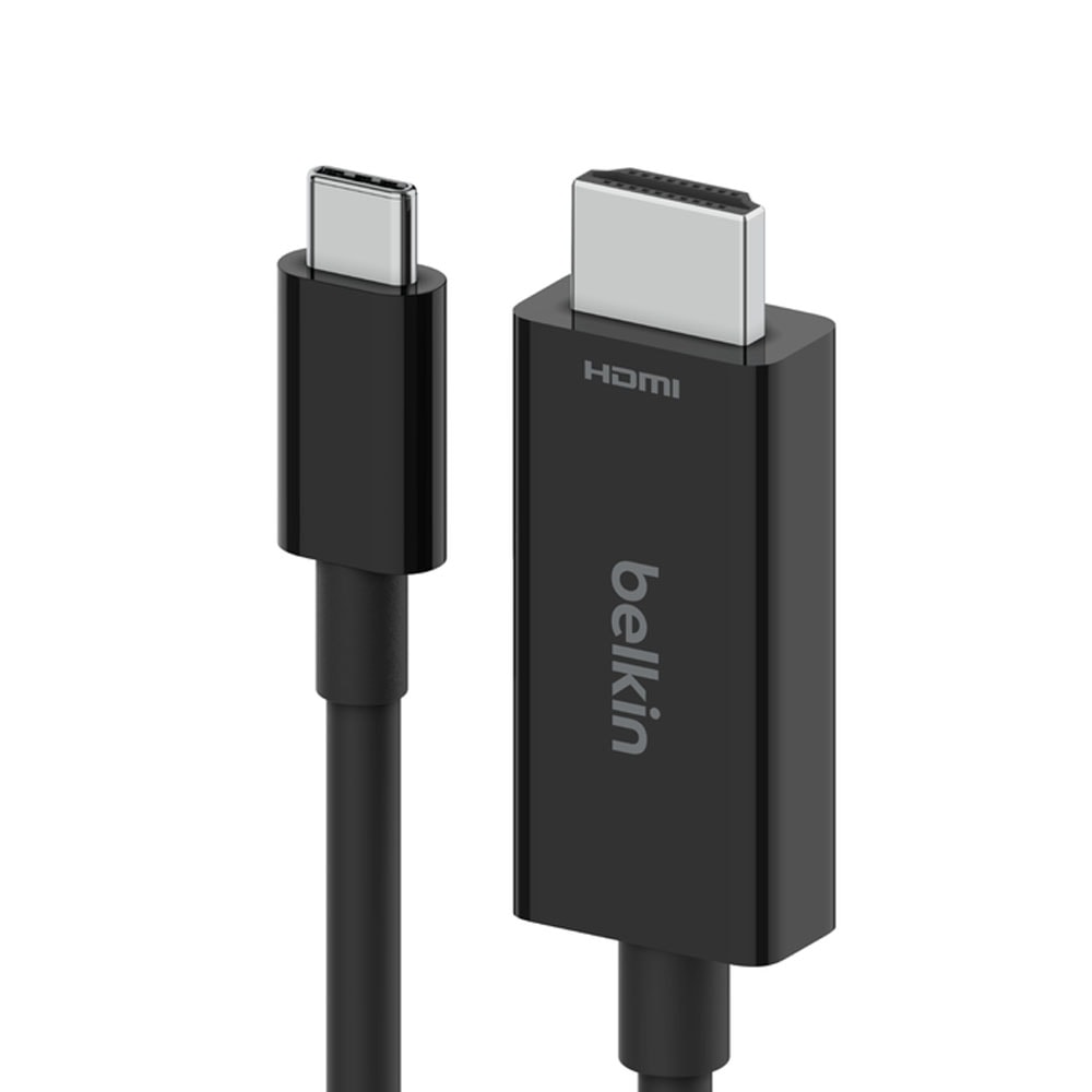 【BELKIN】USB-C轉 HDMI 2.1 高速傳輸線 2M 轉接線 AVC012bt2MBK