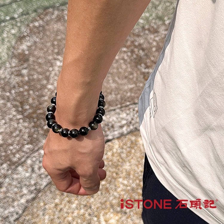 【石頭記】特選黑曜石手鍊10mm(最孤獨的小酒館聯名設計款)