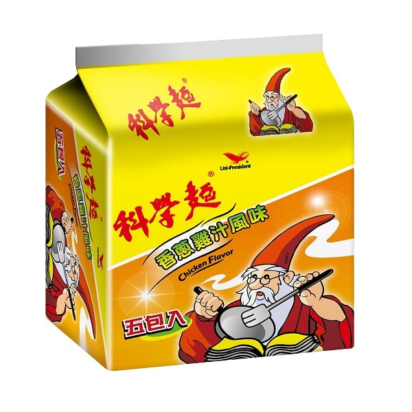 【統一】科學麵香蔥雞汁40gx5入/袋