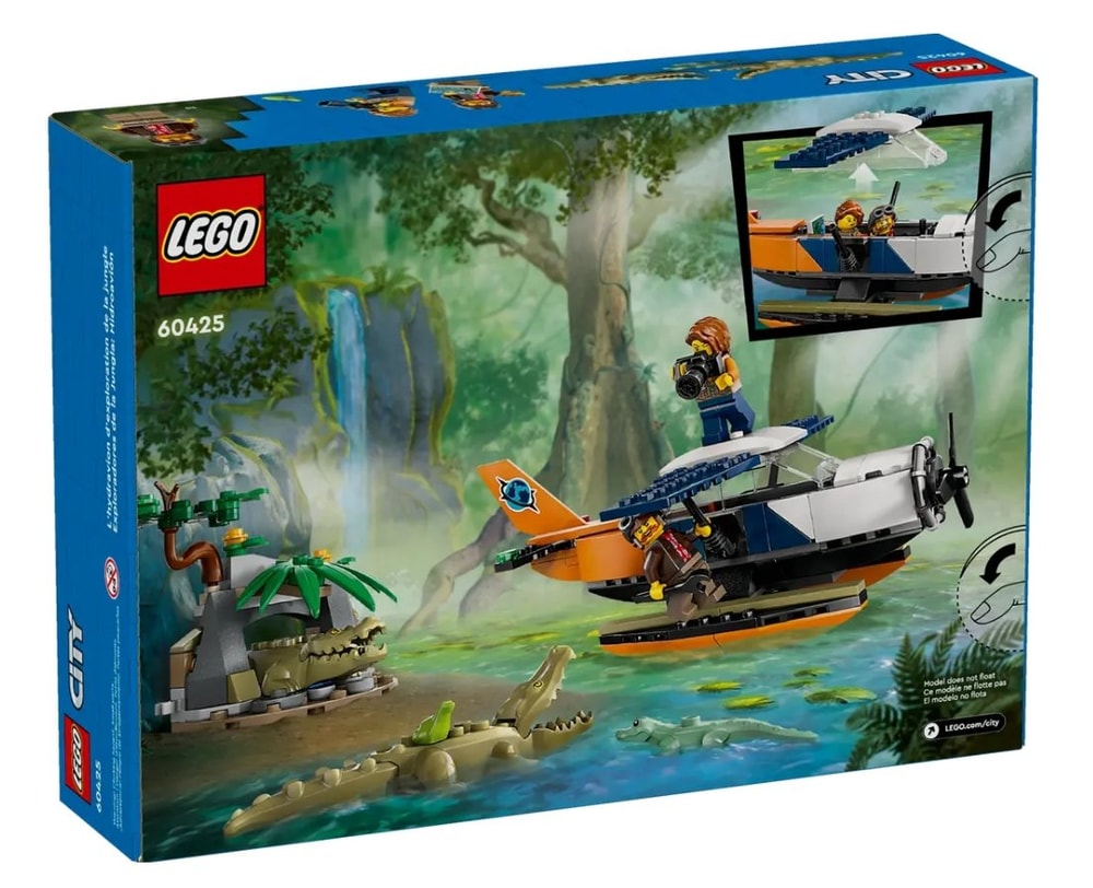 【LEGO 樂高】磚星球〡 60425 城市系列 叢林探險家水上飛機 Jungle Explorer Water Plane