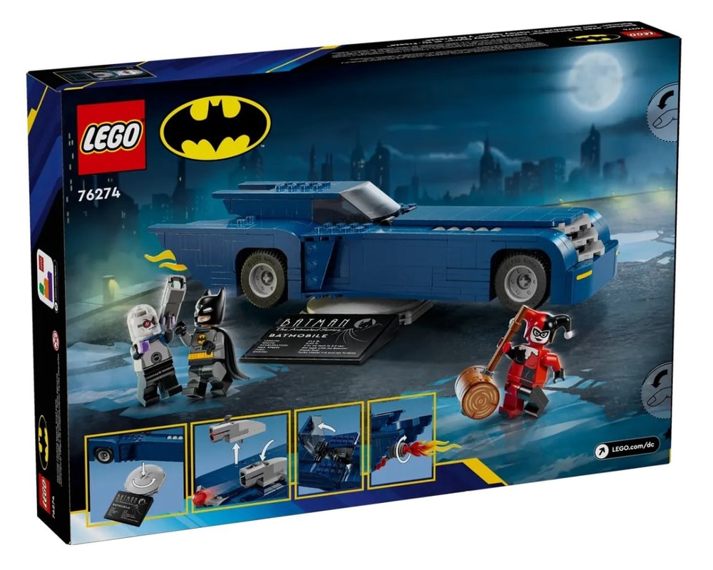 【LEGO 樂高】磚星球〡 76274 蝙蝠俠系列 蝙蝠俠與蝙蝠車vs.小丑女及急凍人 Batman™ with the Batmobile™ vs. Harley Q