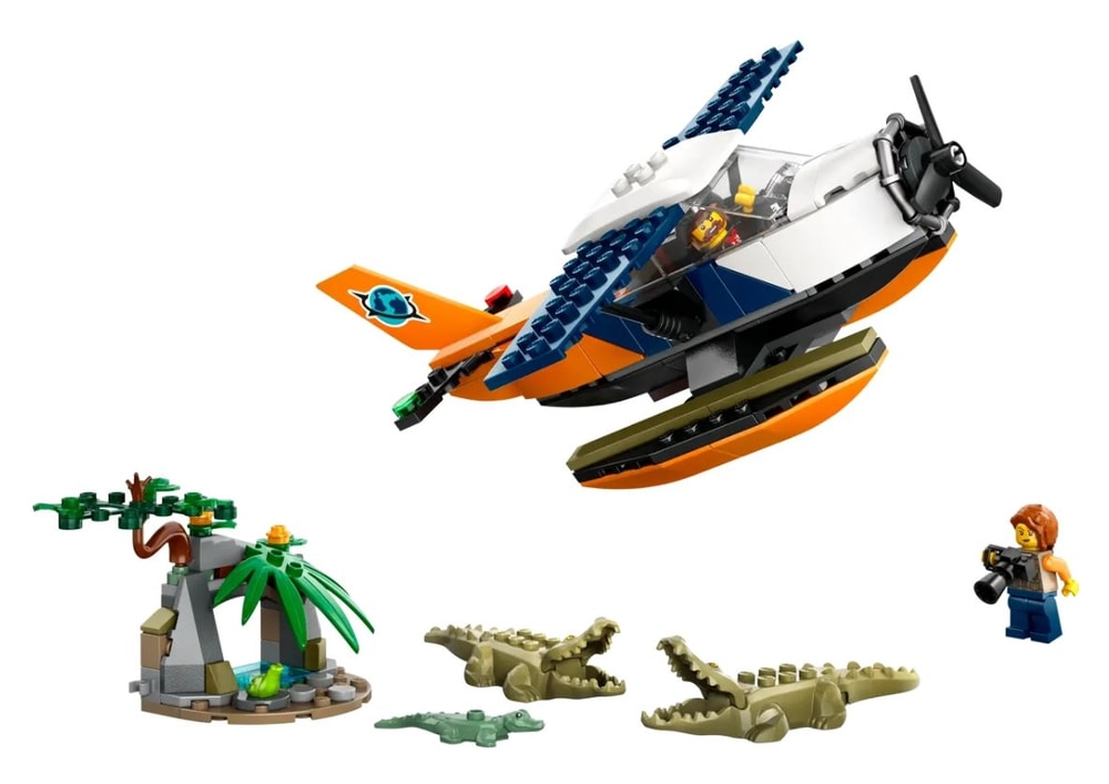 【LEGO 樂高】磚星球〡 60425 城市系列 叢林探險家水上飛機 Jungle Explorer Water Plane