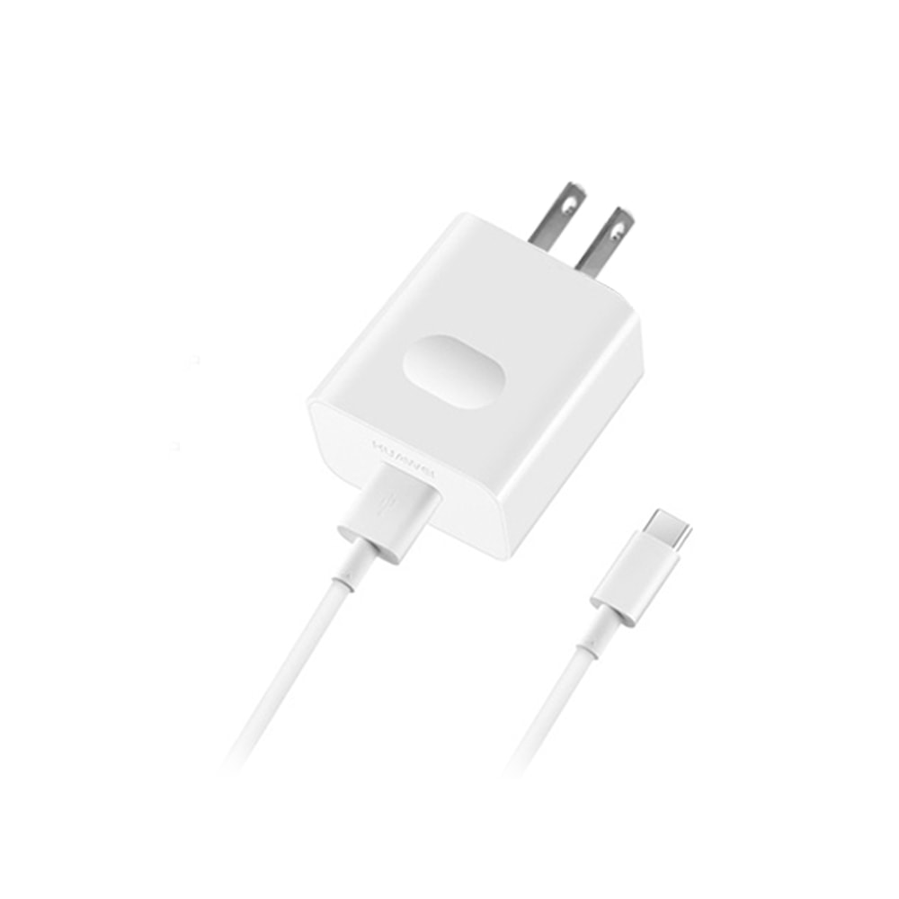 【HUAWEI 華為】原廠4.5V/5A 超快充充電器+5A Type-C 傳輸充電線組 (密封袋裝)