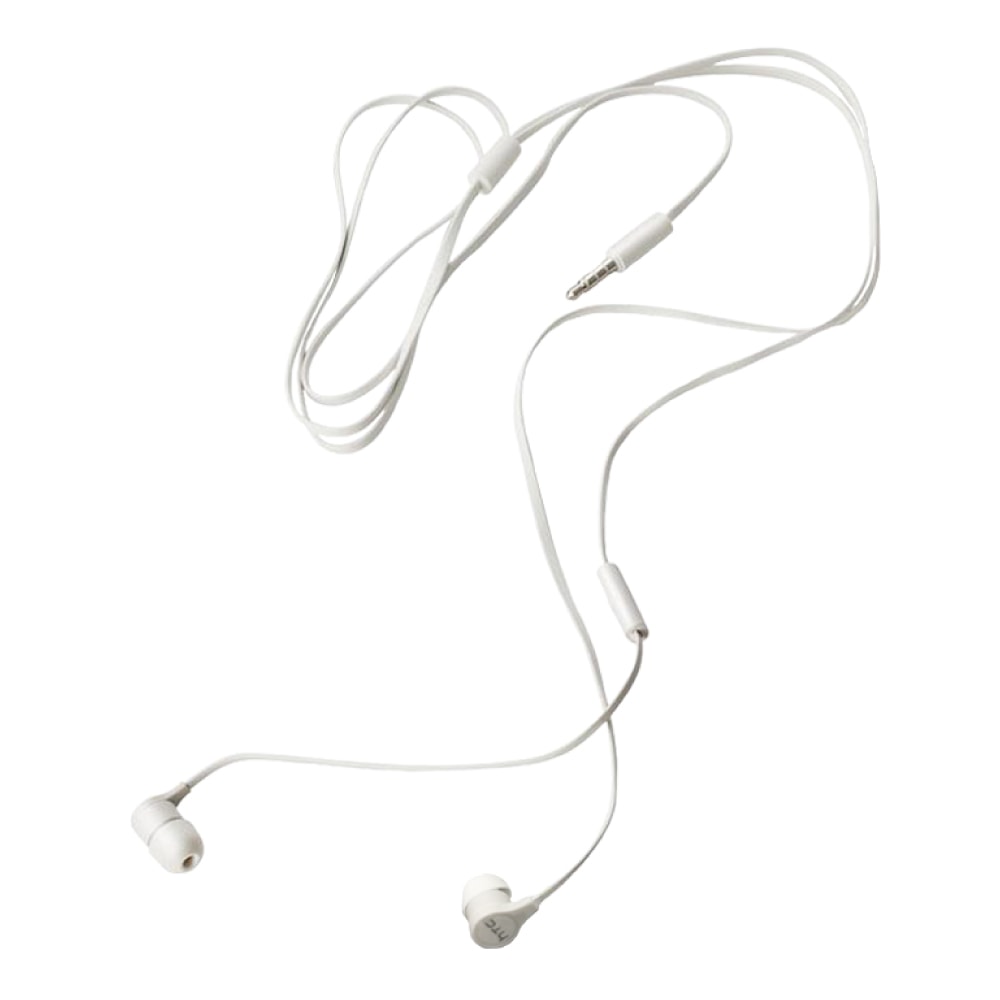 【HTC】MAX300 原廠 立體聲 扁線入耳式耳機 白色 (密封袋裝)