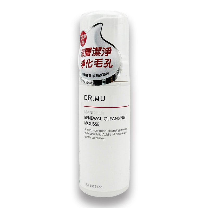 【DR. WU 達爾膚】杏仁酸煥膚潔顏慕斯 (150ml/瓶)